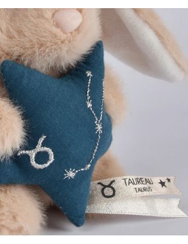 DOUDOU Pluszowy królik ze znakiem zodiaku 12 cm byk
