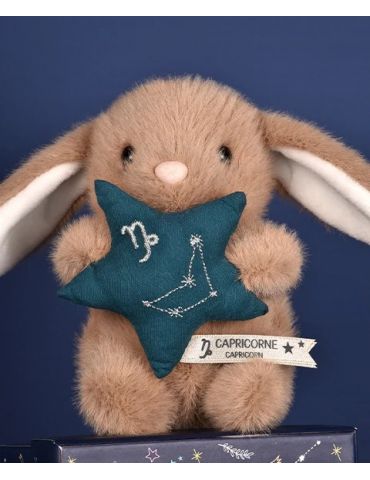 DOUDOU Pluszowy królik ze znakiem zodiaku 12 cm koziorożec
