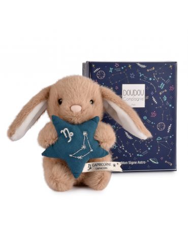 DOUDOU Pluszowy królik ze znakiem zodiaku 12 cm koziorożec