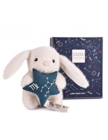 DOUDOU Pluszowy królik ze znakiem zodiaku 12 cm panna