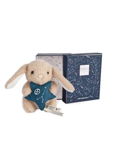 DOUDOU Pluszowy królik ze znakiem zodiaku 12 cm rak