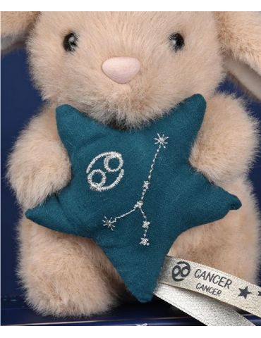 DOUDOU Pluszowy królik ze znakiem zodiaku 12 cm rak