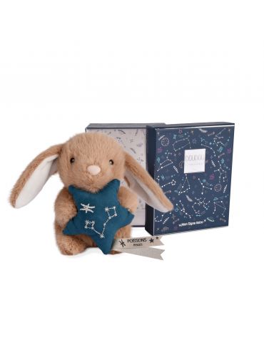 DOUDOU Pluszowy królik ze znakiem zodiaku 12 cm ryby