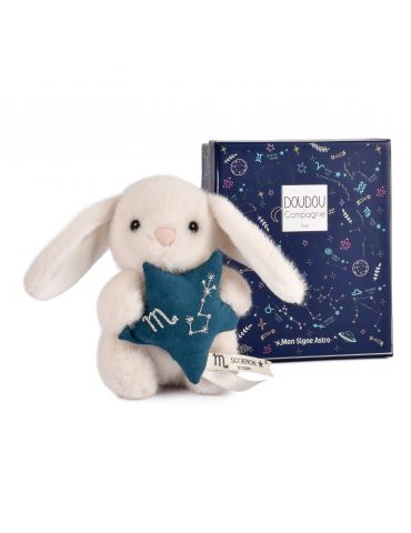 DOUDOU Pluszowy królik ze znakiem zodiaku 12 cm skorpion