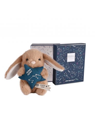DOUDOU Pluszowy królik ze znakiem zodiaku 12 cm wodnik