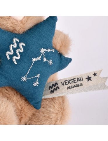 DOUDOU Pluszowy królik ze znakiem zodiaku 12 cm wodnik