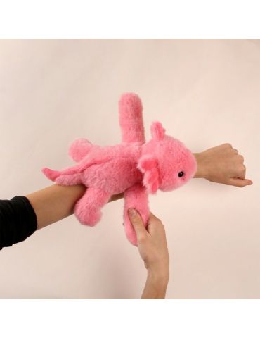 DOUDOU Pluszowa bransoletka slap Aksolotl Podcoll Histoire d'Ours 25 cm