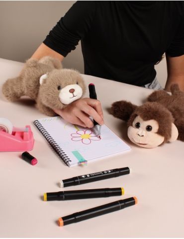 DOUDOU Pluszowa bransoletka slap Małpka Podcoll Histoire d'Ours 25 cm