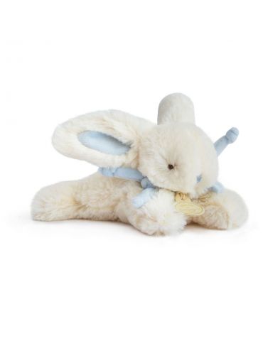 DOUDOU Pluszowy królik Bonbon Doudou et Compagnie 16 cm niebieski
