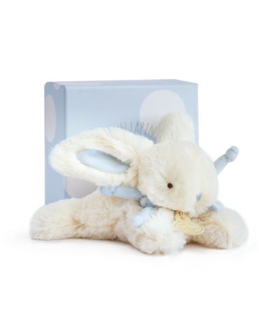 DOUDOU Pluszowy królik Bonbon Doudou et Compagnie 16 cm niebieski