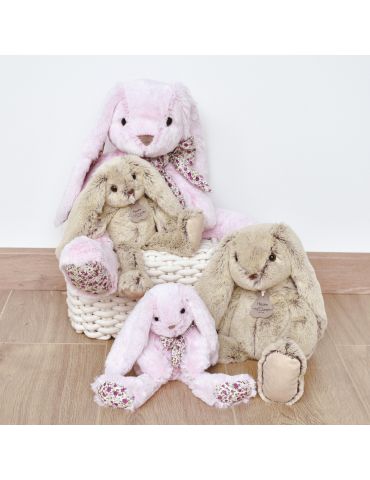 DOUDOU Pluszowy królik Histoire d'Ours 25 cm różowy