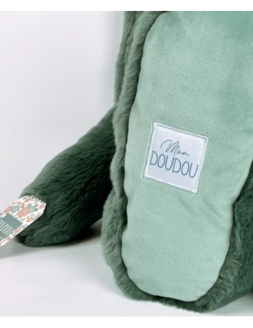 DOUDOU Pluszowy królik Lapin Fleurette Doudou et Compagnie 70 cm zielony eukaliptusowy