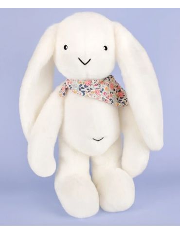 DOUDOU Pluszowy królik Lapin Fleurette Doudou et Compagnie 50 cm biały