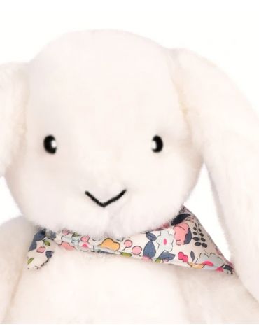 DOUDOU Pluszowy królik Lapin Fleurette Doudou et Compagnie 35 cm biały