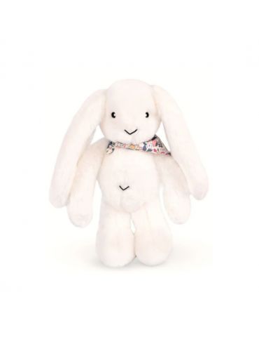 DOUDOU Pluszowy królik Lapin Fleurette Doudou et Compagnie 35 cm biały