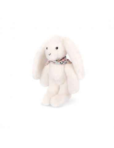 DOUDOU Pluszowy królik Lapin Fleurette Doudou et Compagnie 25 cm biały