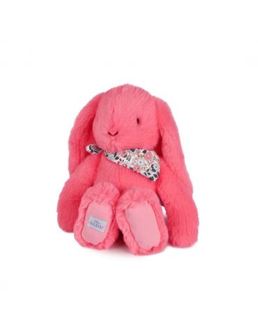 DOUDOU Pluszowy królik Lapin Fleurette Doudou et Compagnie 35 cm koral