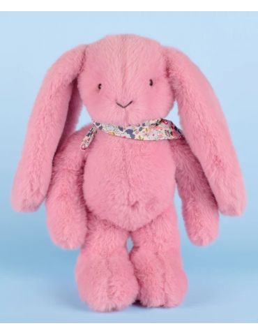 DOUDOU Pluszowy królik Lapin Fleurette Doudou et Compagnie 35 cm różowy grenadine