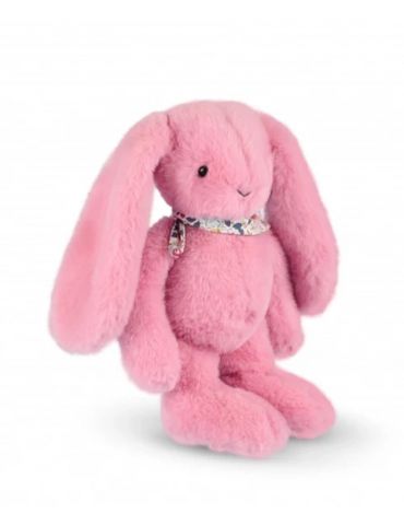 DOUDOU Pluszowy królik Lapin Fleurette Doudou et Compagnie 35 cm różowy grenadine