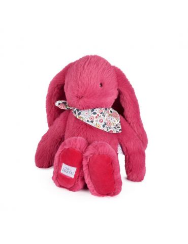 DOUDOU Pluszowy królik Lapin Fleurette Doudou et Compagnie 35 cm fuksja