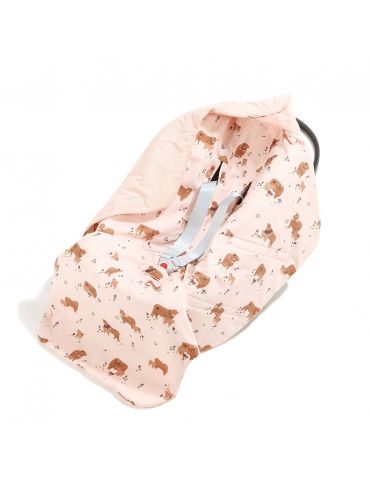 La Millou Kocyk do fotelika samochodowego bawełna velvet multi ( MOO MEADOW )