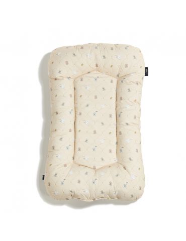 La Millou Kokon niemowlęcy gniazdko bawełniane velvet  ( BEBE MINGON VANILLA )
