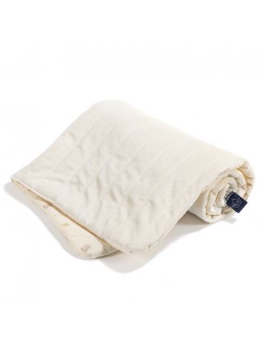 La Millou Ciepły koc bawełniany velvet M ( BEBE MIGNON VANILLA )