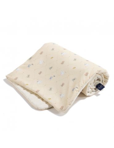 La Millou Ciepły koc bawełniany velvet M ( BEBE MIGNON VANILLA )