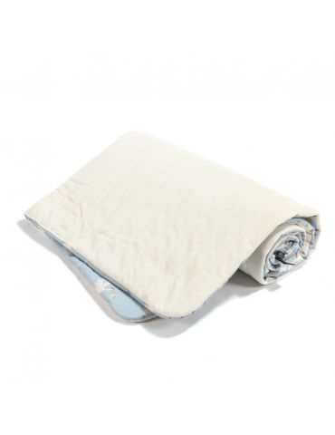 La Millou Ciepły koc bawełniany velvet L 110x140 ( BEBE MIGNON BLUE )