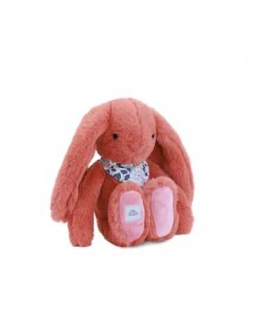 DOUDOU Pluszowy królik Lapin Fleurette Doudou et Compagnie 25 cm terakota