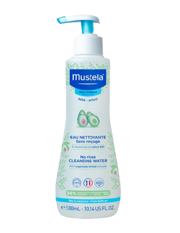 Mustela Woda oczyszczająca bez spłukiwania z organicznym awokado 500ml