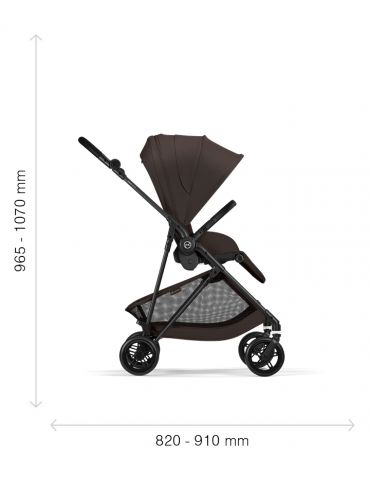 Cybex Melio Carbon wózek spacerowy Chocolate Brown