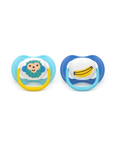 Avent Philips Smoczek uspokajający Ultra Air 6-18m banan