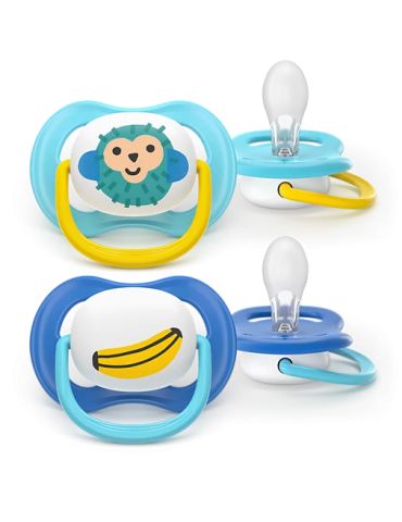 Avent Philips Smoczek uspokajający Ultra Air 6-18m banan