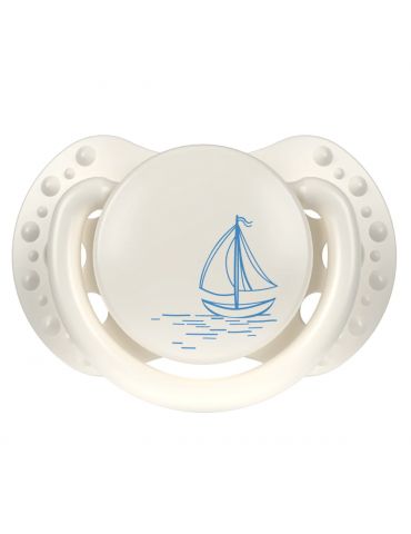 LOVI Smoczek silikonowy dynamiczny 0-2m Classy Petit Marin 2szt