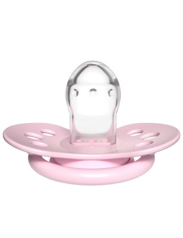 LOVI Smoczek silikonowy dynamiczny 0-2m Classy Petit Rose 2szt