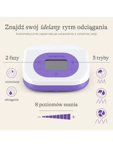 Lansinoh Laktator Elektryczny podwójny z zasilaniem akumulatorowym