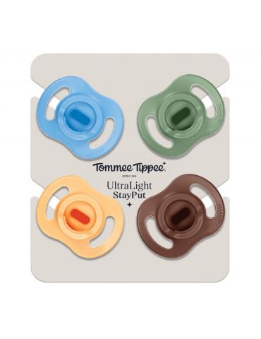 Tommee Tippee Smoczek uspokajający Ultra light 18-36m boy 4szt.