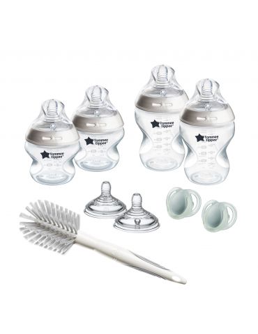 Tommee Tippee Zestaw startowy dla noworodka Natural start 150ml 260 ml biały