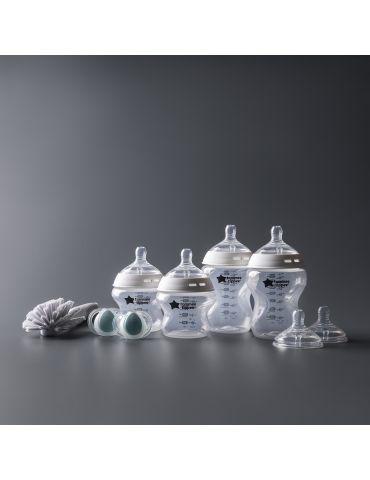 Tommee Tippee Zestaw startowy dla noworodka Natural start 150ml 260 ml biały