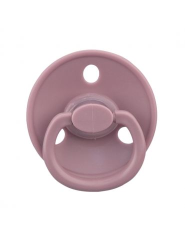 Mombella Smoczek uspokajający Grzybek Lavender fog z etui 0m+