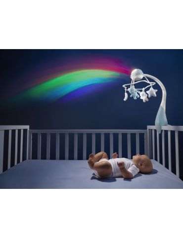 Chicco Karuzela na łóżeczko Rainbow 3w1 niebieska