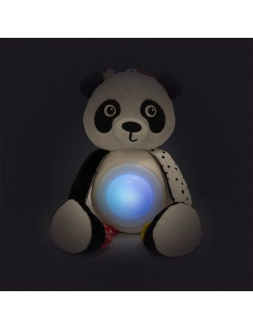 Canpol babies Pluszowa panda z zawieszką, pozytywką i lampką BabiesBoo