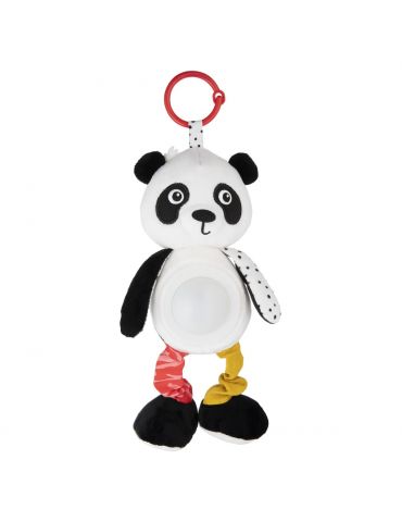 Canpol babies Pluszowa panda z zawieszką, pozytywką i lampką BabiesBoo