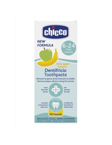 Chicco Pasta do zębów o smaku jabłkowo bananowym 50ml z fluorem 6-24m