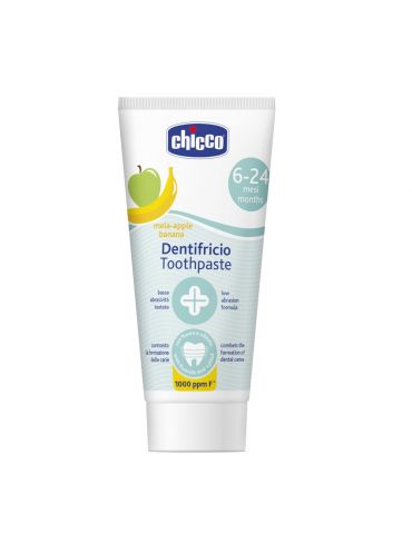Chicco Pasta do zębów o smaku jabłkowo bananowym 50ml z fluorem 6-24m