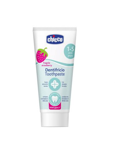 Chicco Pasta do zębów o smaku truskawkowym 12m+ 50ml z fluorem 1-5Y