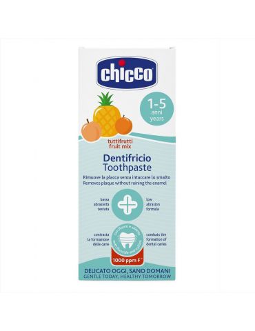 Chicco Pasta do zębów o smaku owocowy mix 50 ml z fluorem 1-5Y