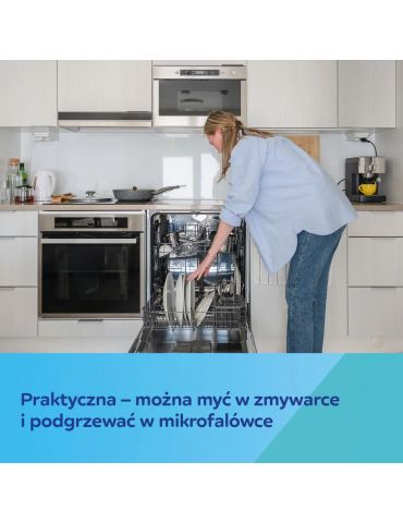 Canpol babies Pierwsza miseczka z przyssawką 300 ml Woodland niebieska​