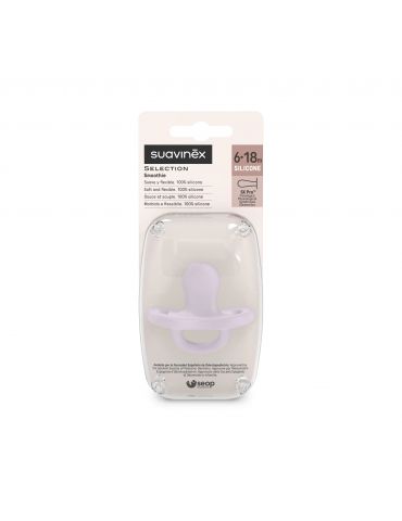 Suavinex SX Pro smoczek fizjologiczny silikonowy Colour Essense 6-18m+ Lawendowy